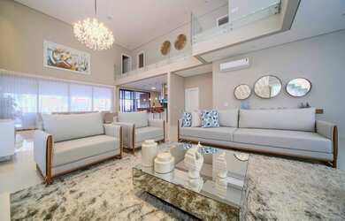 Imagem: A casa em condomínio possui 4 Dormitórios, 5 Banheiros, 4