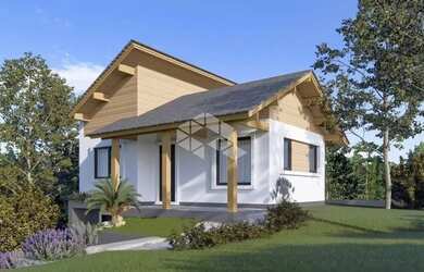 Imagem: A casa possui 2 Dormitórios, 1 Banheiro, 1 Vaga na garagem