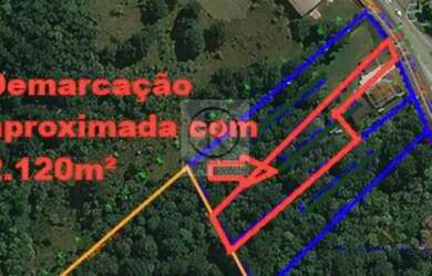 Imagem: O terreno possui 2.120m² de Área e está localizado em Roça