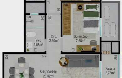 Imagem 7: Apartamento com 2 dormitórios à venda, 63 m² por R$ 450.992,00 - Areias...