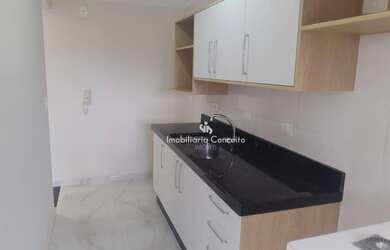 Imagem: O apartamento possui 2 Dormitórios, 1 Banheiro, 1 Vaga na garagem