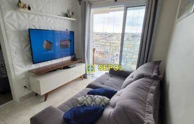 Imagem: O apartamento possui 2 Dormitórios, 1 Banheiro, 1 Vaga na garagem