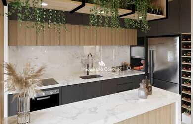 Imagem: O apartamento possui 3 Dormitórios, 1 Banheiro, 2 Vagas na