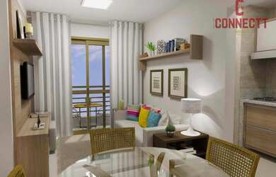 Imagem: O apartamento possui 2 Dormitórios, 1 Banheiro, 1 Vaga na garagem