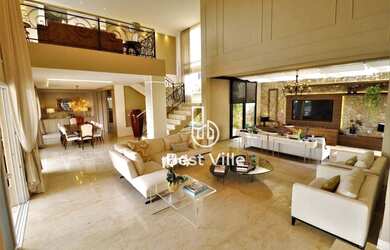 Imagem: A casa em condomínio possui 4 Dormitórios, 5 Banheiros, 4