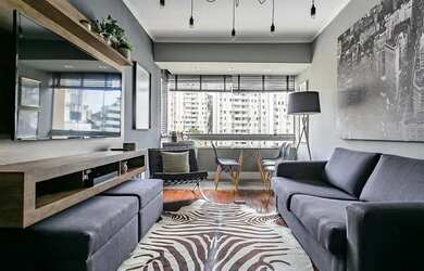 Imagem: O apartamento possui 2 Dormitórios, 1 Banheiro, 1 Vaga na garagem