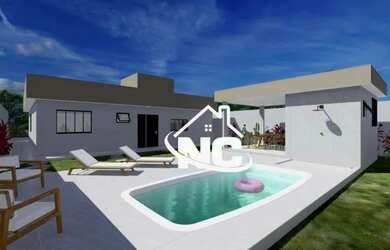 Imagem: A casa em condomínio possui 4 Dormitórios, 3 Banheiros, 2