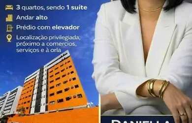 Imagem: O apartamento para alugar possui 3 Dormitórios, 2 Banheiros