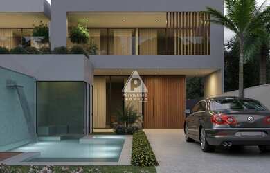 Imagem: A casa em condomínio possui 4 Dormitórios, 5 Banheiros, 3