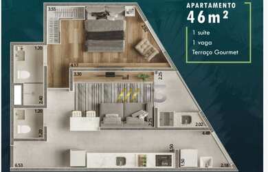 Imagem: Apartamento à venda, 46 m² por R$ 340.000,00 - Jardim do Lago