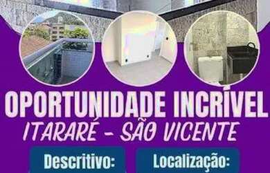 Imagem: O apartamento possui 1 Dormitório, 2 Banheiros, 1 Vaga na garagem