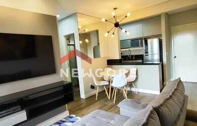 Imagem: O apartamento possui 2 Dormitórios, 1 Banheiro, 1 Vaga na garagem