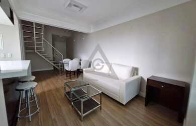 Imagem: O apartamento possui 1 Dormitório, 3 Banheiros, 2 Vagas na