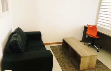 Imagem: O studio possui 1 Dormitório, 1 Banheiro, 1 Vaga na garagem