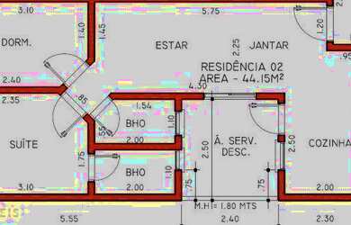 Imagem 1: Apartamento à venda, 55 m² por R$ 381.680,00 - Campestre - Santo André/SP
