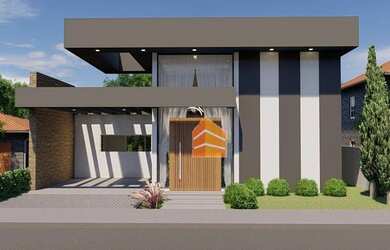 Imagem: A casa em condomínio possui 3 Dormitórios, 1 Banheiro, 2 Vagas