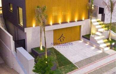 Imagem: A casa em condomínio possui 4 Dormitórios, 5 Banheiros, 4