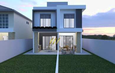 Imagem: A casa possui 3 Dormitórios, 3 Banheiros, 2 Vagas na garagem