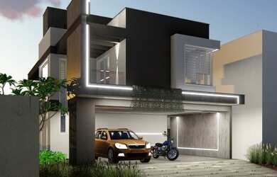 Imagem: A casa em condomínio possui 3 Dormitórios, 3 Banheiros, 4