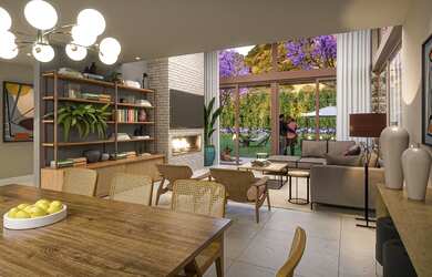 Imagem: A casa possui 4 Dormitórios, 1 Banheiro, 2 Vagas na garagem