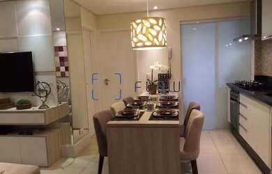 Imagem: O apartamento possui 1 Dormitório, 1 Banheiro, 1 Vaga na garagem