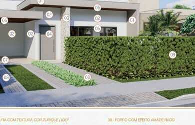 Imagem: A casa em condomínio possui 3 Dormitórios, 3 Banheiros, 2