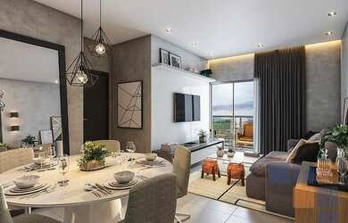 Imagem: O apartamento na cobertura possui 3 Dormitórios, 3 Banheiros