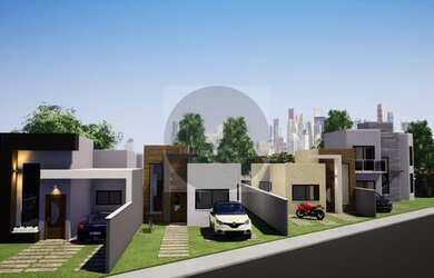 Imagem: A casa possui 3 Dormitórios, 2 Banheiros, 2 Vagas na garagem