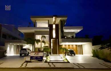 Imagem: A casa em condomínio possui 5 Dormitórios, 5 Banheiros, 5