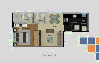 Imagem 11: Apartamento com 1 dormitório à venda, 38 m² por R$ 690.000,00 - Lourdes...