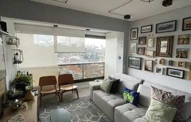 Imagem: O apartamento possui 1 Dormitório, 2 Banheiros, 1 Vaga na garagem