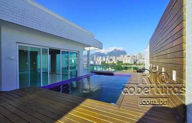 Imagem: O apartamento na cobertura possui 3 Dormitórios, 5 Banheiros