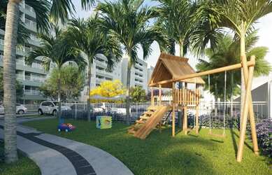 Imagem: O apartamento possui 2 Dormitórios, 1 Banheiro, 1 Vaga na garagem