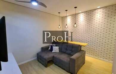 Imagem: O apartamento possui 1 Dormitório, 1 Banheiro, 1 Vaga na garagem