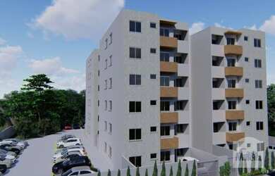 Imagem: O apartamento possui 2 Dormitórios, 1 Banheiro, 1 Vaga na garagem