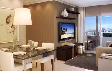 Imagem: O apartamento possui 2 Dormitórios, 1 Banheiro, 1 Vaga na garagem