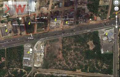 Imagem: O terreno possui 6.700m² de Área e está localizado em Emaús