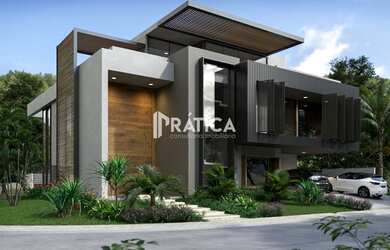 Imagem: A casa em condomínio possui 5 Dormitórios, 5 Banheiros, 3