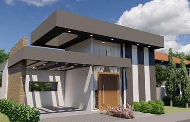 Imagem: A casa em condomínio possui 3 Dormitórios, 2 Banheiros, 4