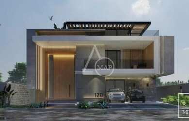 Imagem: A casa em condomínio possui 5 Dormitórios, 5 Banheiros, 5