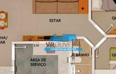 Imagem 2: Apartamento à venda, 53 m² por R$ 291.000,00 - Vila Pires - Santo André/SP