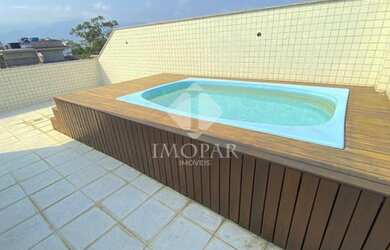 Imagem: O apartamento na cobertura possui 4 Dormitórios, 5 Banheiros