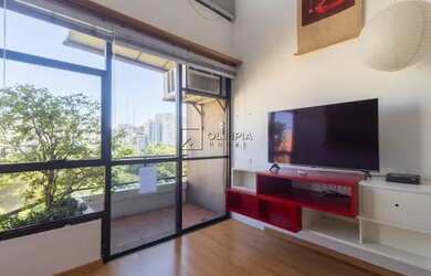 Imagem: O apartamento na cobertura possui 1 Dormitório, 1 Banheiro