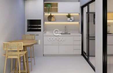 Imagem: A casa em condomínio possui 2 Dormitórios, 3 Banheiros, 2