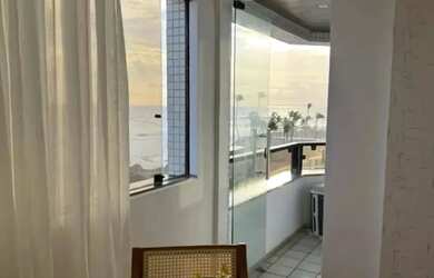 Imagem 2: Lindo Apartamento Ondina Frente Mar Vista Mar deslumbrante 2 quartos Varanda