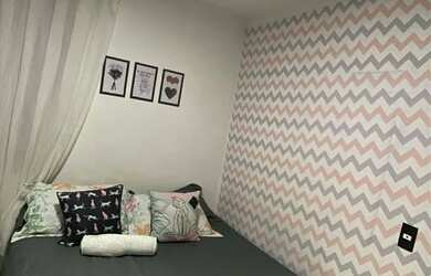 Imagem: O apartamento possui 2 Dormitórios, 1 Banheiro, 1 Vaga na garagem