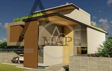 Imagem: A casa em condomínio possui 4 Dormitórios, 5 Banheiros, 5