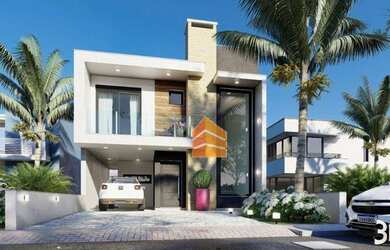 Imagem: A casa possui 3 Dormitórios, 2 Banheiros, 1 Vaga na garagem