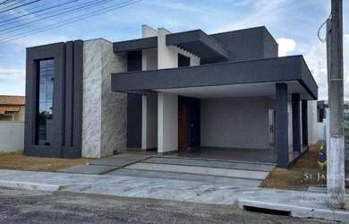 Imagem: A casa em condomínio possui 4 Dormitórios, 4 Banheiros, 2