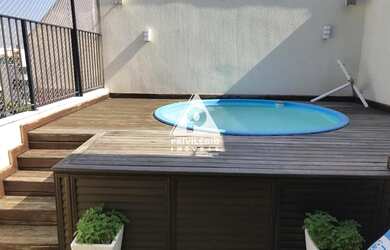 Imagem: O apartamento na cobertura possui 3 Dormitórios, 3 Banheiros